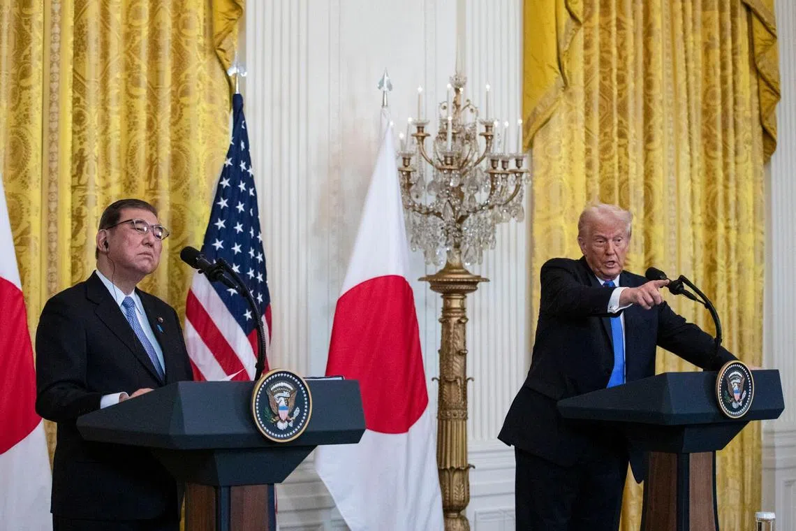 US President Donald Trump and Japanese Prime Minister Shigeru Ishiba held their first meeting last week in Washington.