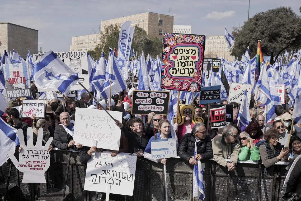 Protesters filled the streets outside parliament in one of the biggest-ever demonstrations in the city.