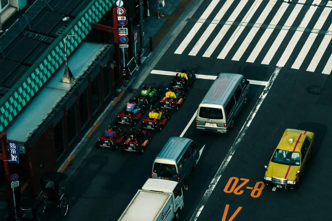 Common complaints include drivers alighting from their karts at traffic lights to take photos and disregarding red lights.