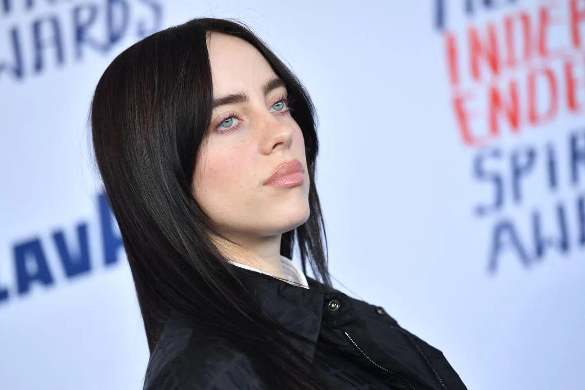 TOPSHOT - US singer-songwriter Billie Eilish arrives for the Film Independent Spirit Awards 39th annual ceremony in Santa Monica, California, February 25, 2024. (Photo by Valerie MACON / AFP)