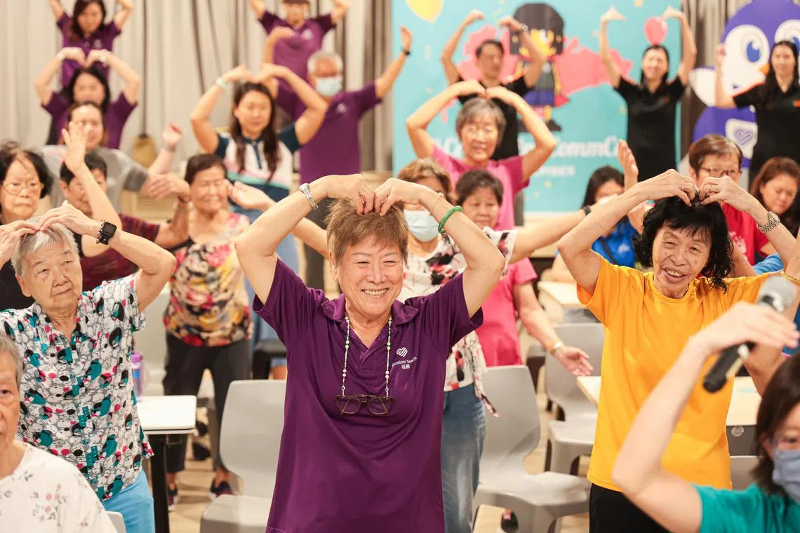 Blossom Seeds Active Ageing Center (AAC) and the Celebration of Community Care Day	[Blossom Seeds Active Ageing Centre (105 Canberra Street #02-01/06, Singapore 750105)]

Generics of elderly activities at Blossom Seeds Active Aging Center (AAC)