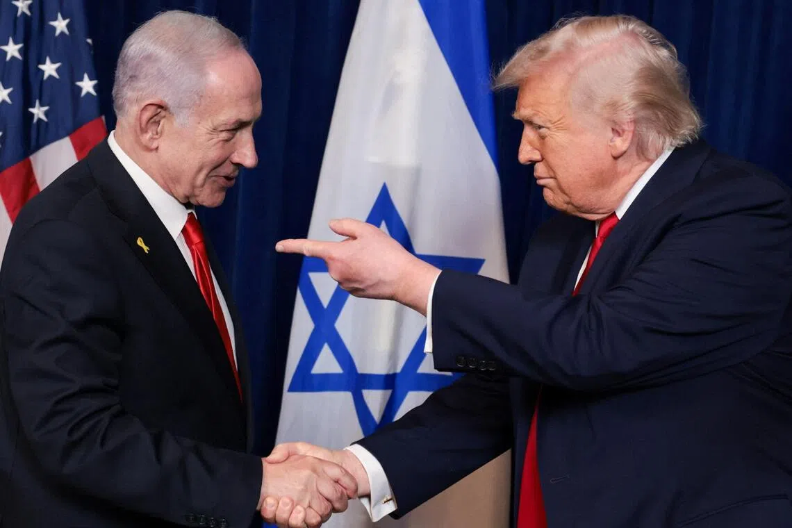 U.S. President Donald Trump said Mr Benjamin Netanyahu has been a great wartime prime minister. 