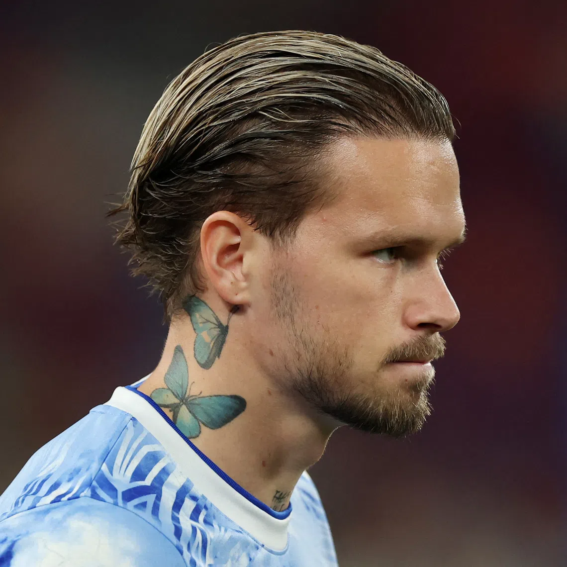 Soccer Football - Pre-Season Friendly - Chelsea vs Juventus - Kai Tak Sports Park, Hong Kong, China - August 5, 2026 Chelsea's Mykhailo Mudryk during the warm up before the match REUTERS/Tyrone Siu
