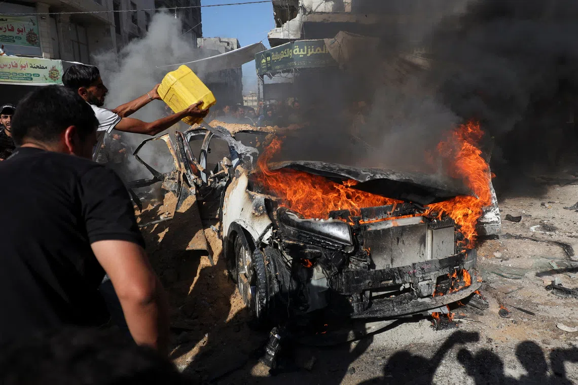 Israeli strikes kill three people in Gaza, medics say