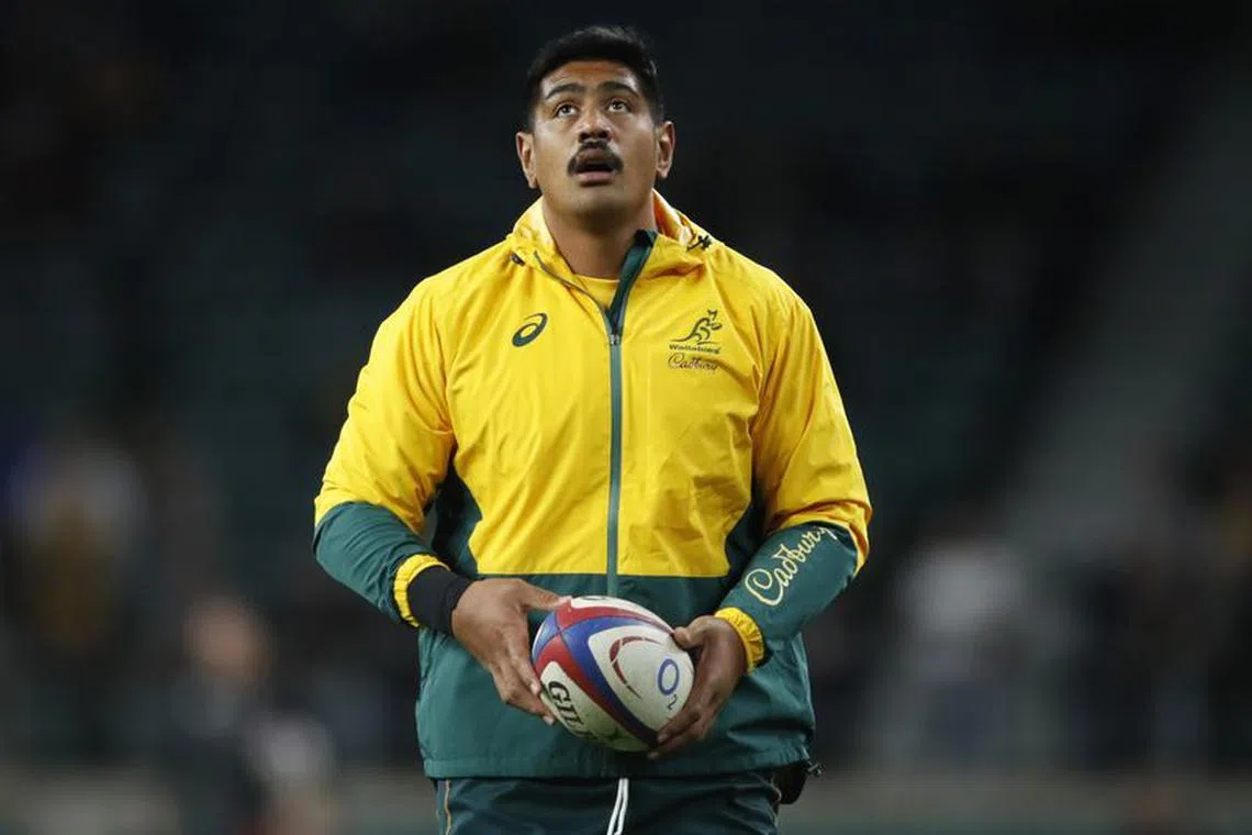 FILE PHOTO-Rugby Union - Autumn International - England v Australia - Twickenham Stadium, London, Britain - November 13, 2021  Australia's Will Skelton during the warm up before the match Action Images via Reuters/Paul Childs/File Photo