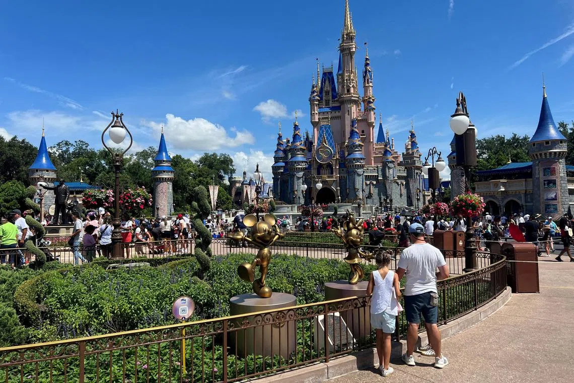 In February, Mr Ron DeSantis removed Disney’s control of its special self-governing district in Florida. 