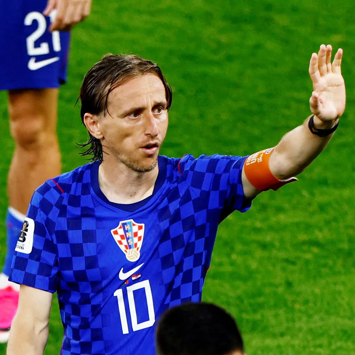FILE PHOTO: Soccer Football - FIFA World Cup 2026 - Round of 32 - Portugal v Croatia - Toronto Stadium, Toronto, Canada - July 2, 2026 Croatia's Luka Modric acknowledges fans after the match as Croatia are eliminated from the World Cup REUTERS/Jeenah Moon/File Photo