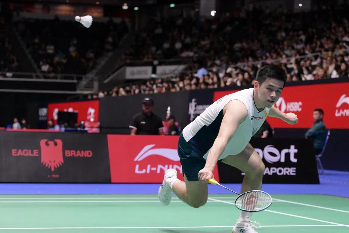 Thailand's Kunlavut Vitidsarn won his first KFF Singapore Badminton Open men's singles title in 2025.