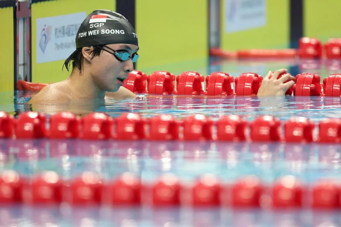 Singapore's Toh Wei Soong has won two gold medals and a silver at the Hangzhou Asian Para Games, with another event to come.
