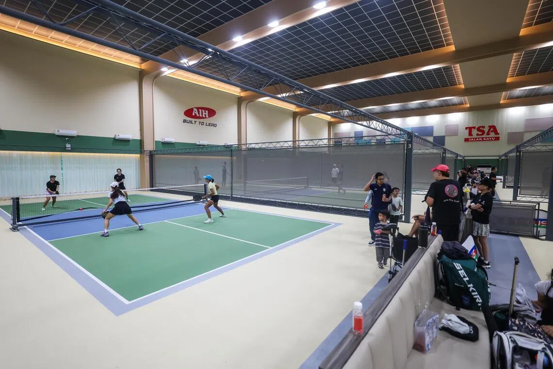 The Sports Arina @ Jalan Kayu houses 10 indoor pickleball courts.