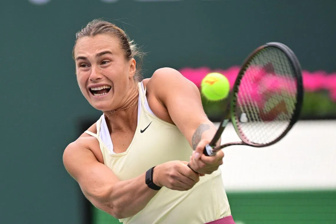 Aryna Sabalenka of Belarus has spoken out about locker-room tensions between Ukrainian and Russian and Belarusian players.
