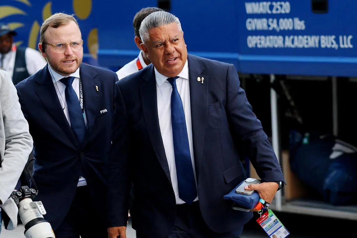 Argentina’s football association denies reports president Claudio Tapia summoned by US courts