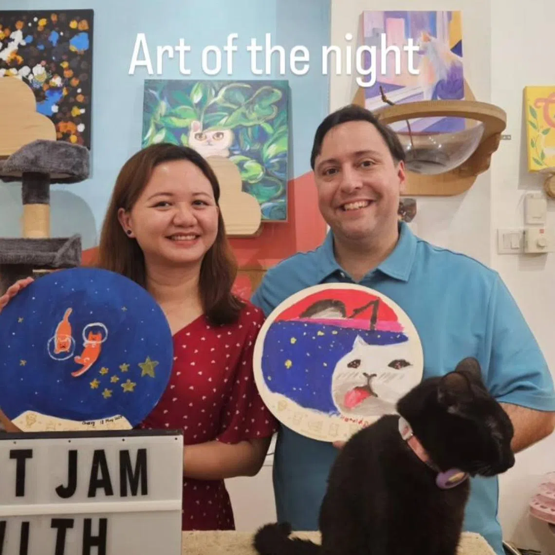 Participant of Match Me Abroad Harold Davis (right), who went on a date with "Cheezy" in Singapore. 