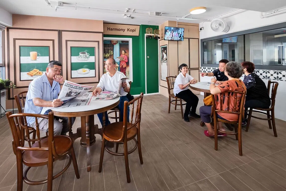 Harmony Village @ Bukit Batok furnished communal spaces senior residents