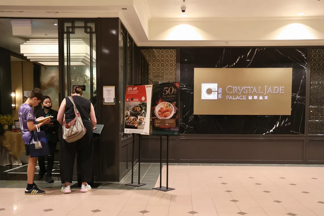 The Crystal Jade Palace outlet at Takashimaya on Sept 30.