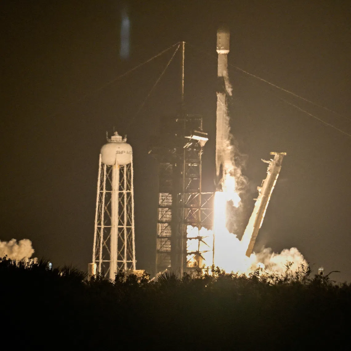A SpaceX Falcon 9 rocket launches from Kennedy Space Center in Cape Canaveral, Florida on Jan 15, 2025.