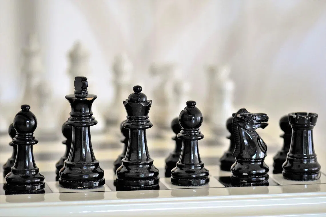 Chess, board, black, game 