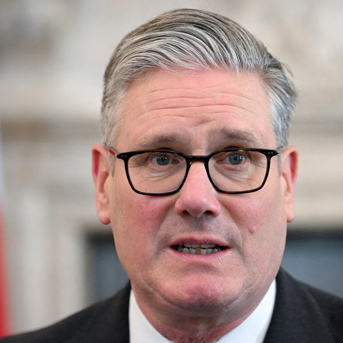 FILE PHOTO: Britain's Prime Minister Keir Starmer attends a meeting to discuss the U.S.-Israeli conflict with Iran and the impact on the Strait of Hormuz, in London, Britain, March 30, 2026. REUTERS/Jaimi Joy/Pool/File Photo