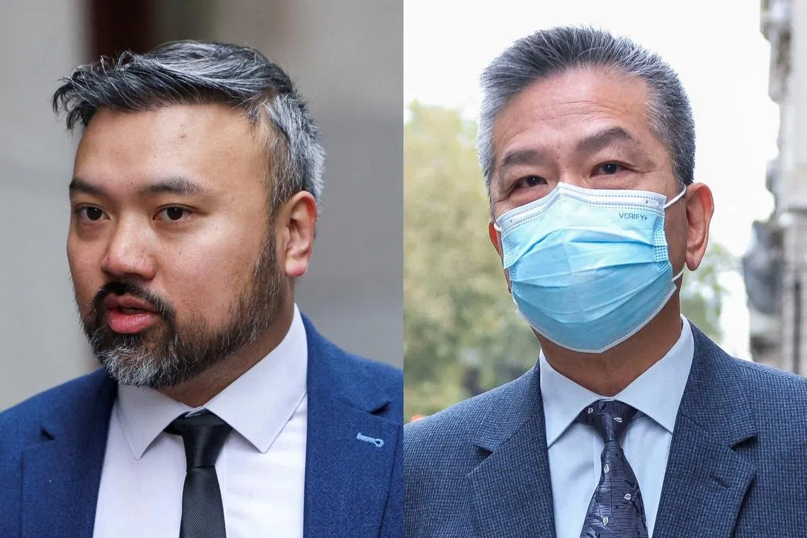 Peter Wai (left) and Bill Yuen are both dual British and Chinese nationals.