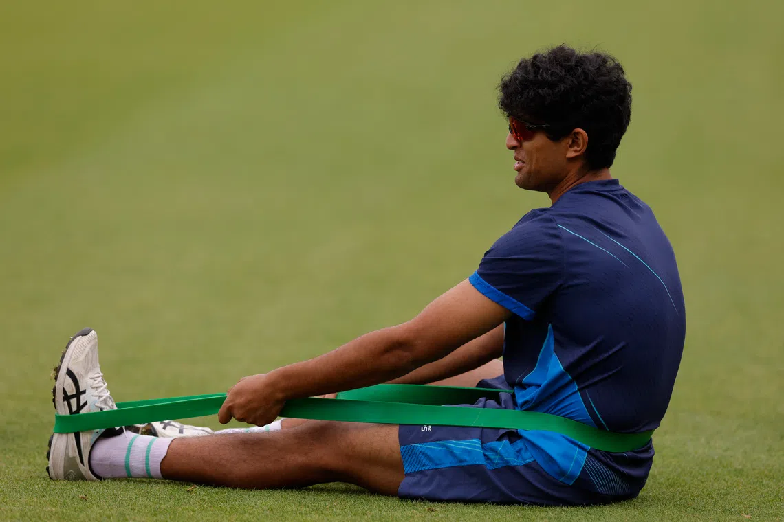 Cricket - One Day International - New Zealand Practice Sessions - The Oval, London, Britain - September 12, 2023 New Zealand's Rachin Ravindra during practice Action Images via Reuters/Andrew Couldridge
