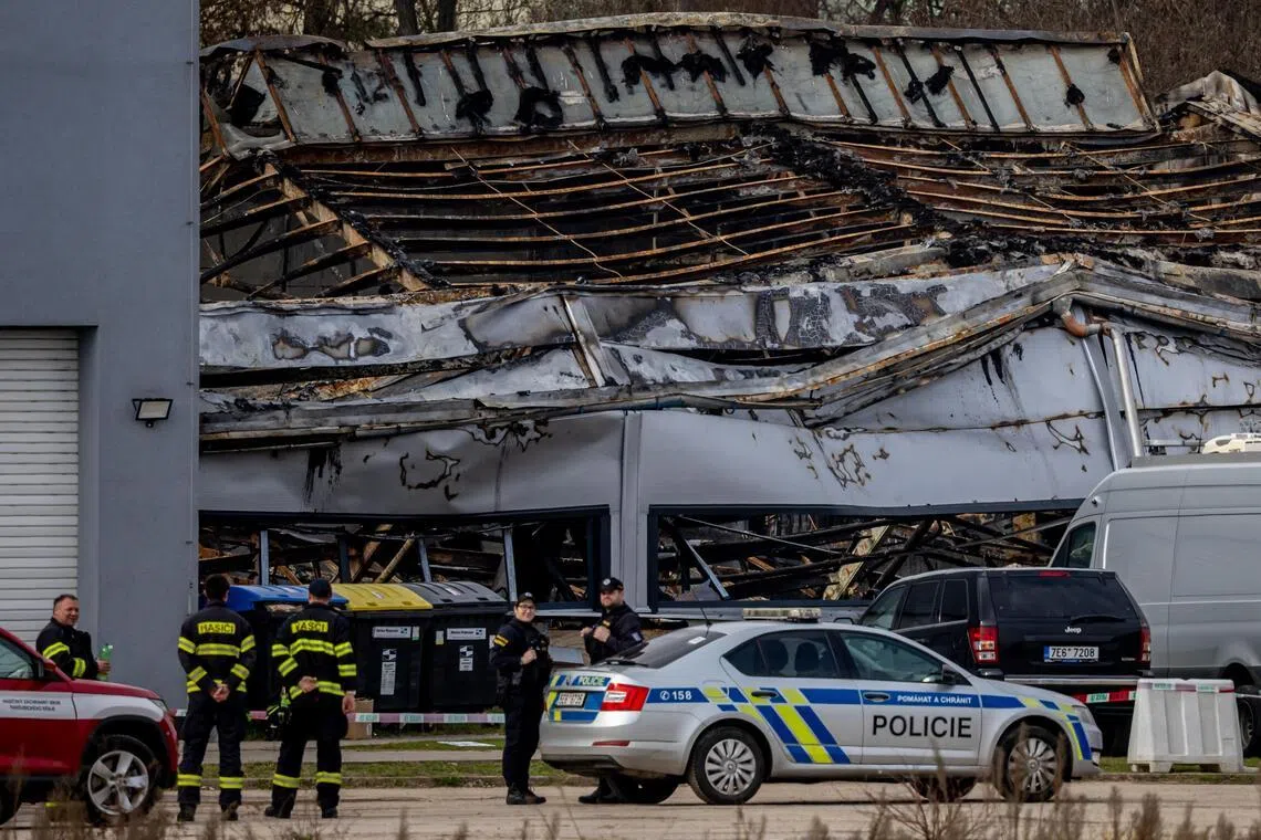 The attack damaged a building used by Czech defence group LPP Holding, and was claimed by a group that says the company develops weapons in cooperation with an Israeli firm.