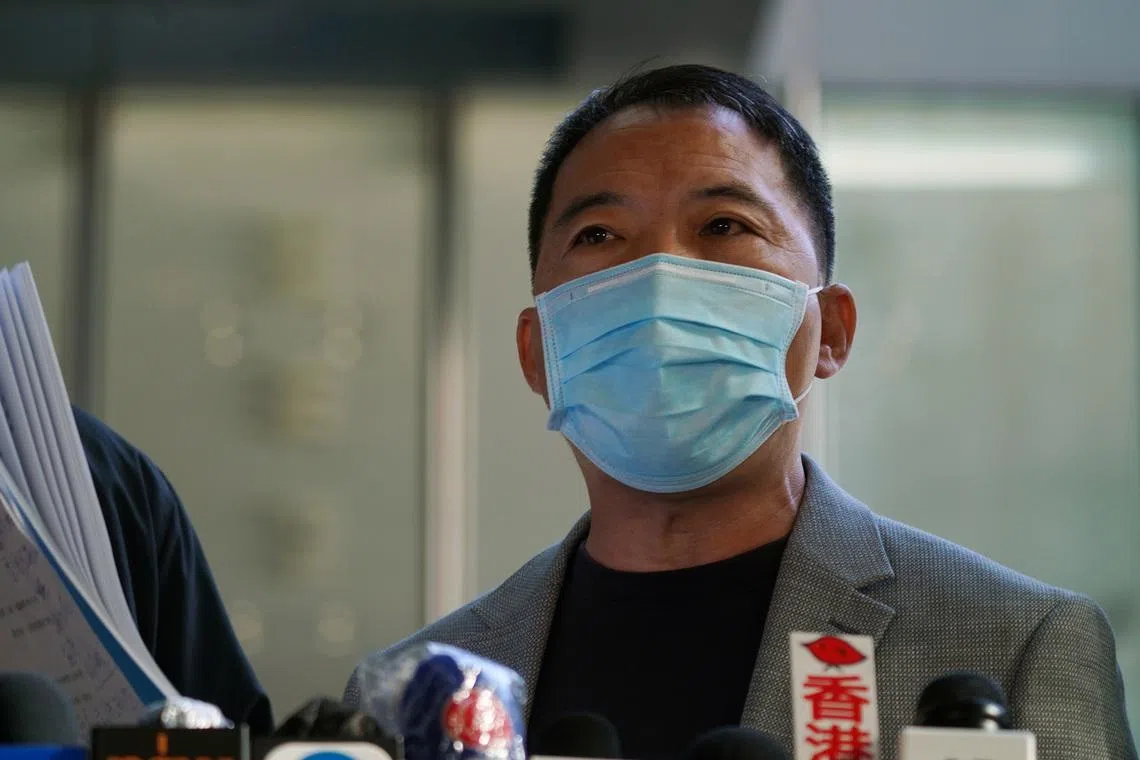 Wu Chi-Wai, a former leader of the now-defunct Democratic Party, was stopped when he arrived at Heathrow Airport in London last week and told he could only stay for a week.