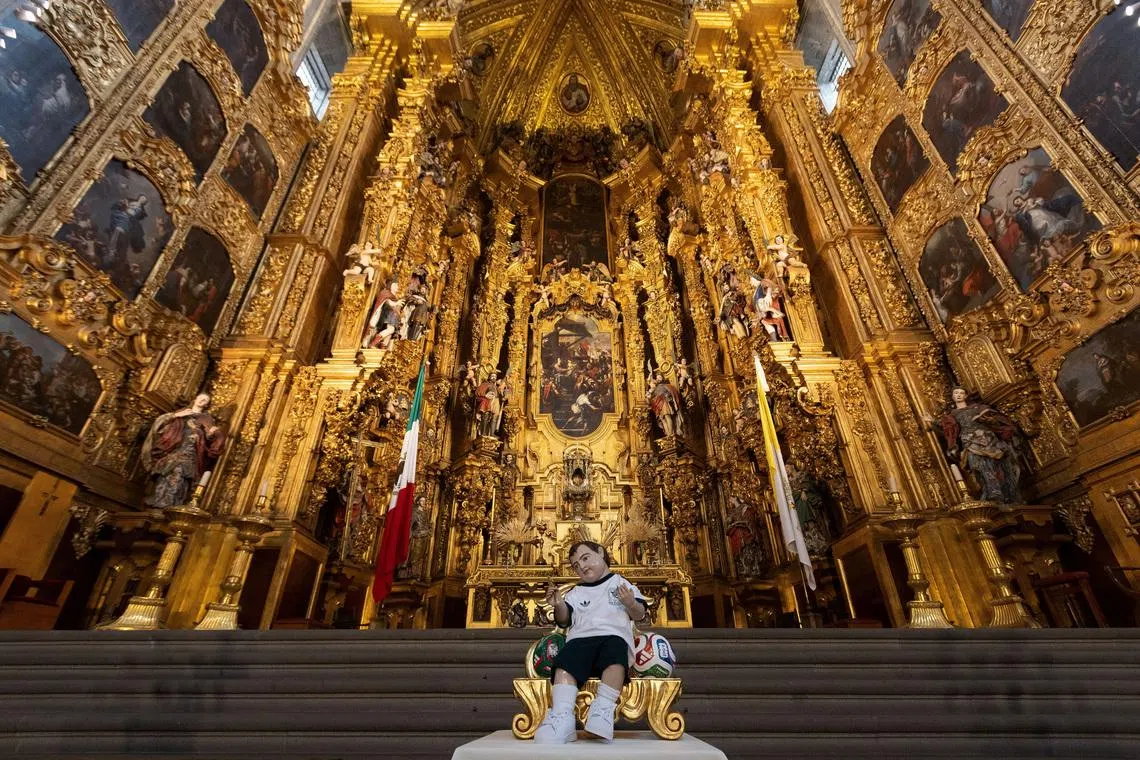 Praying for a World Cup miracle? Fans flock to baby Jesus in Mexico kit