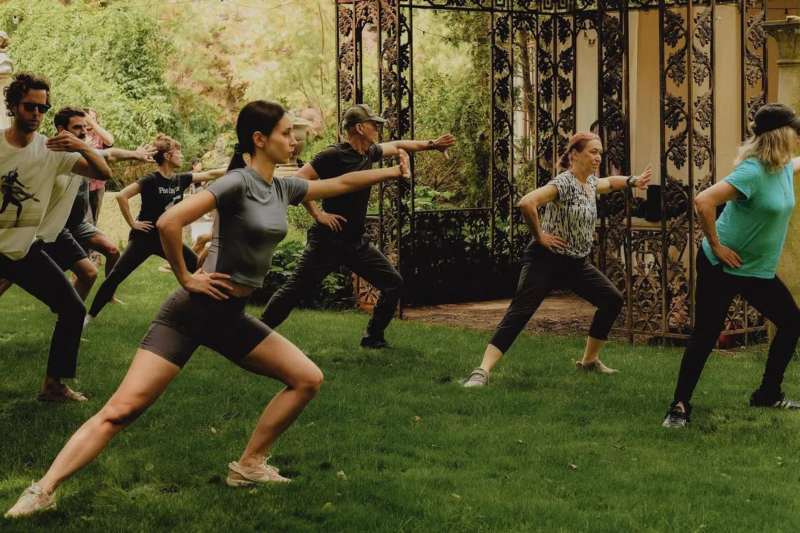 A taiJI practice in Manhattan, June 11, 2023. The mental and physical benefits span cultures and generations. 
