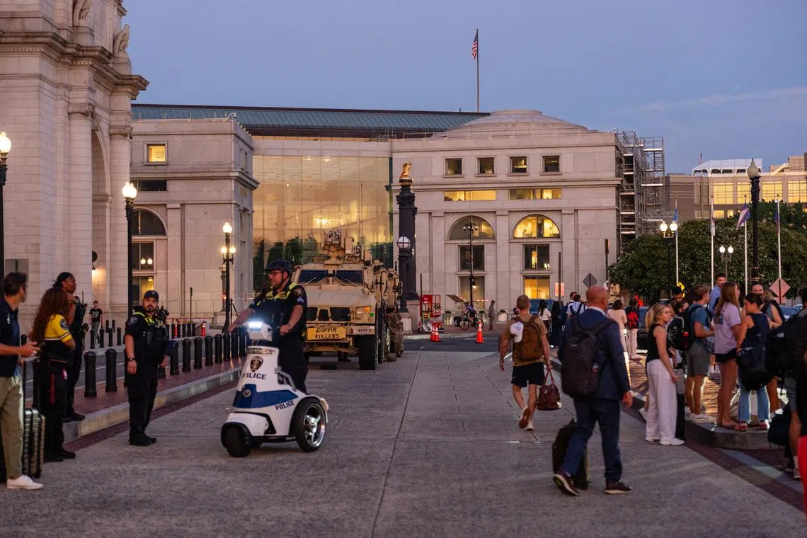 US President Donald Trump said on Aug 11 that he was deploying National Guard troops to Washington and taking over the city's police department temporarily.