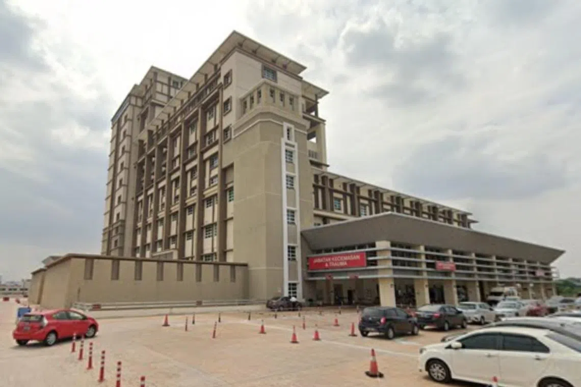 The child was found unconscious and taken to the emergency department of Hospital Shah Alam, in Selangor.