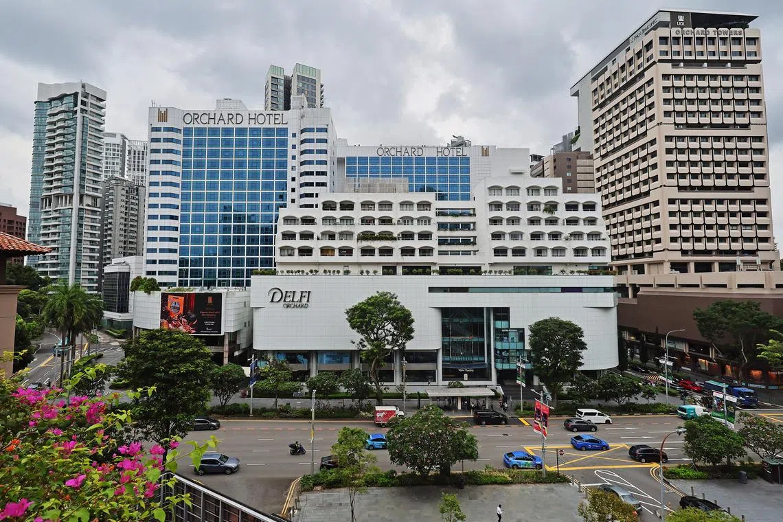 The sale of Delfi Orchard sparked speculation that the building could be redeveloped with the adjoining Orchard Hotel and Claymore Connect.