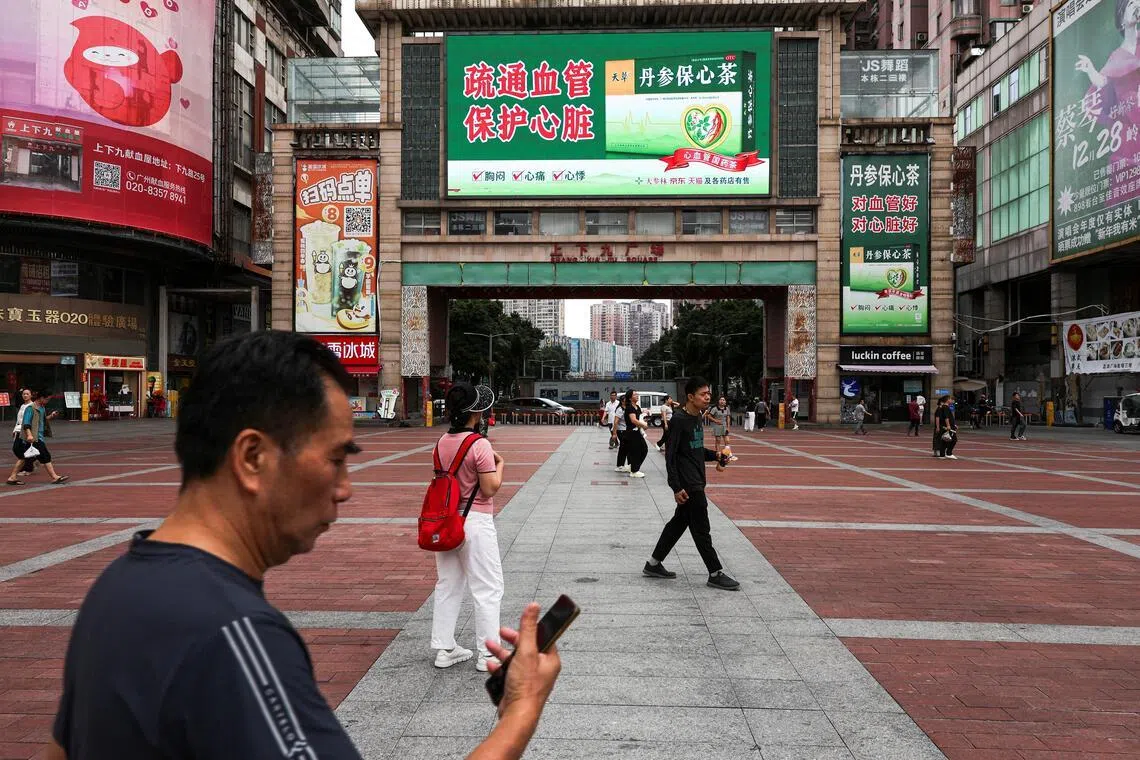 China’s economic growth slowed sharply to 4.3 per cent from 5 per cent in the first quarter.