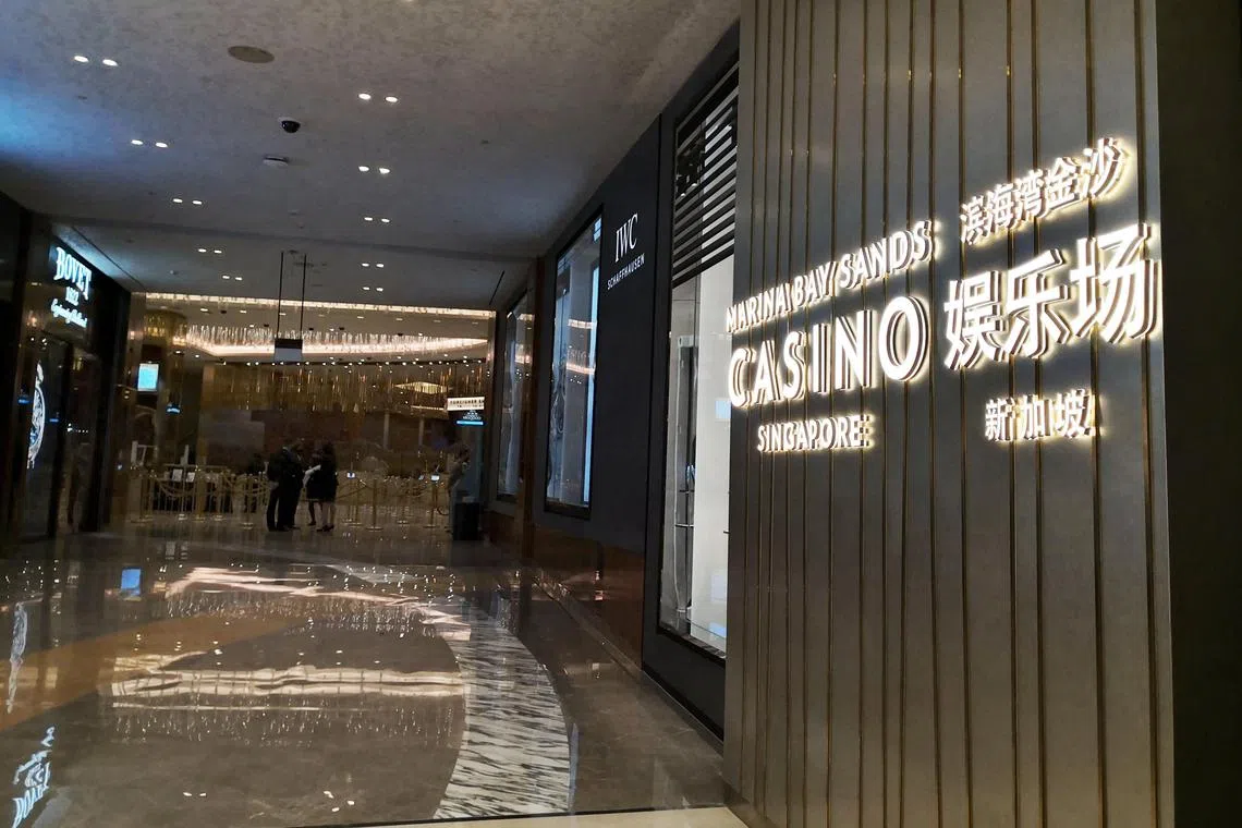 The man is believed to be linked to a suspected case involving the use of a device to record cards being dealt at MBS.