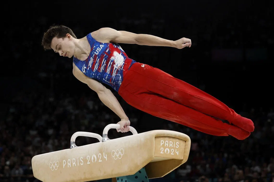 Stephen Nedoroscik helped to secure the US' first medal in the pommel horse event since 2008. 