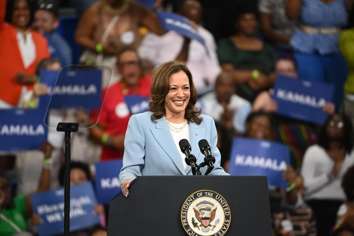 US Vice-President Kamala Harris is gearing up for three months of campaigning before the Nov 5 election.