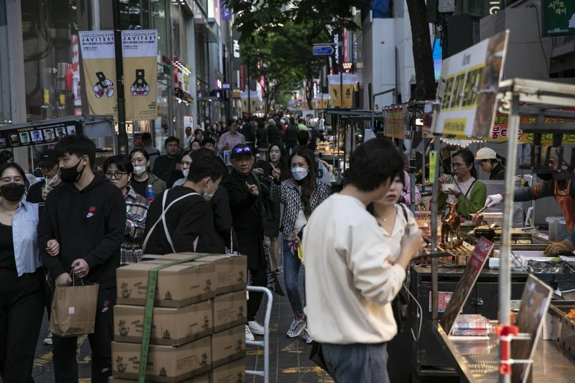 South Korea’s GDP in the first quarter expanded by 0.3 per cent over the previous three-month period 