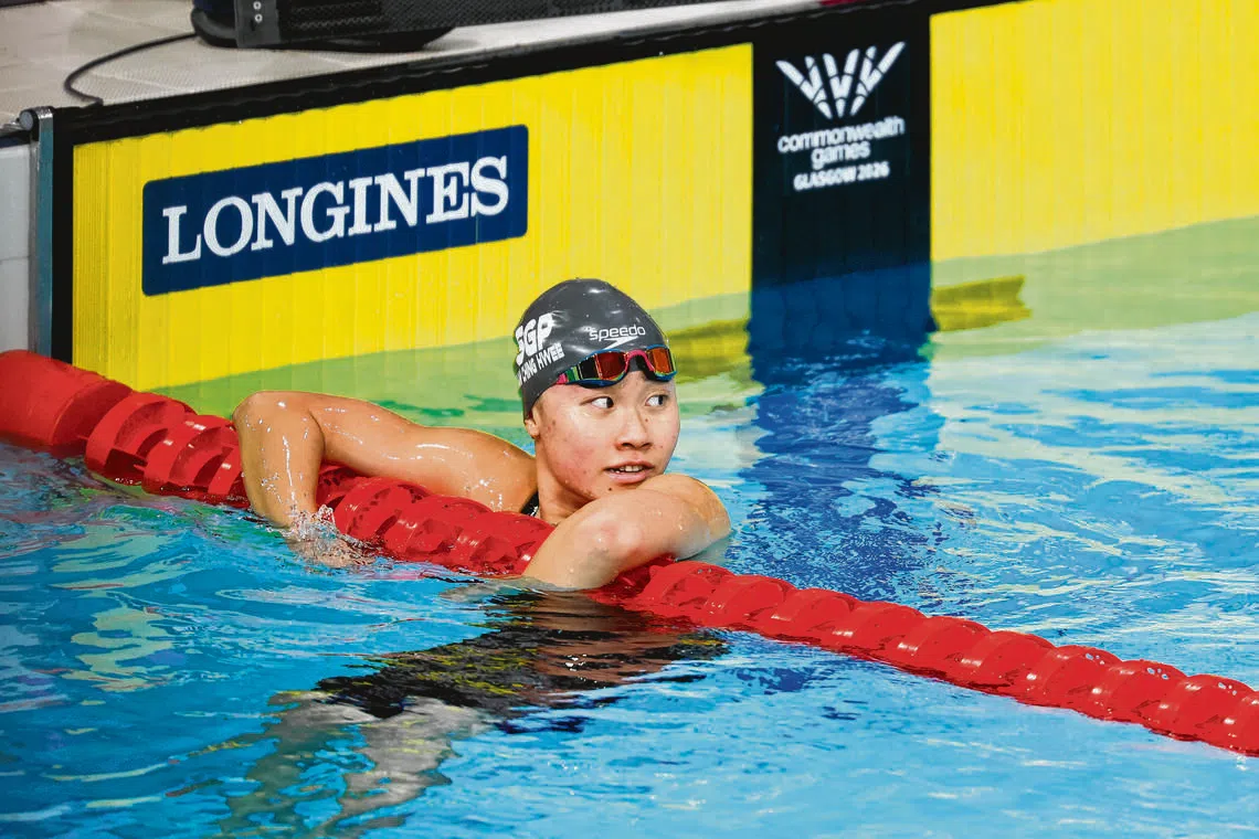 Singapore’s Gan Ching Hwee at the Commonwealth Games in Glasgow in 2026.