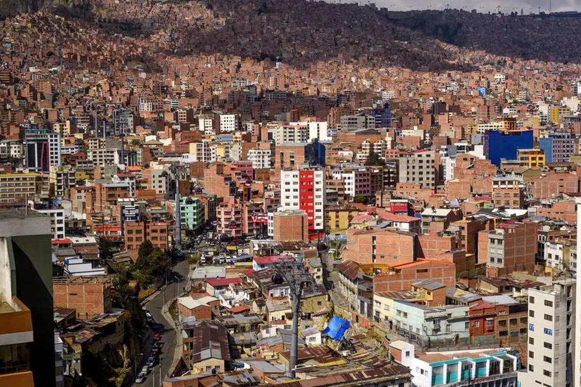A general view of La Paz, Bolivia December 23, 2022. REUTERS/Claudia Morales/File Photo