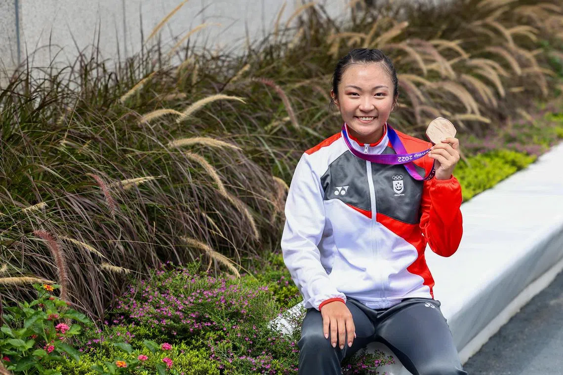 Kimberly Ong placed third with a score of 9.756, behind gold medallist Li Yi (9.786) from Macau and Hong King’s Liu Xuxu (9.756).