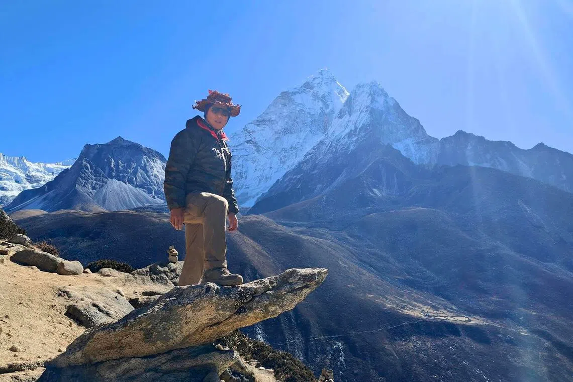 Rich Liow during his trip to Everest base camp in 2023.