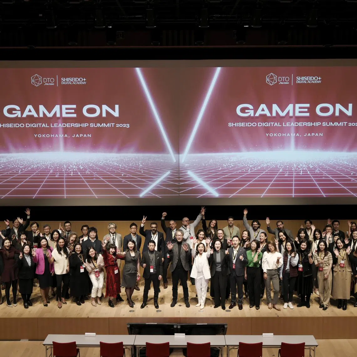 The fifth Global Shiseido Digital Leadership Summit, held in April at the Global Innovations Centre in Yokohama.