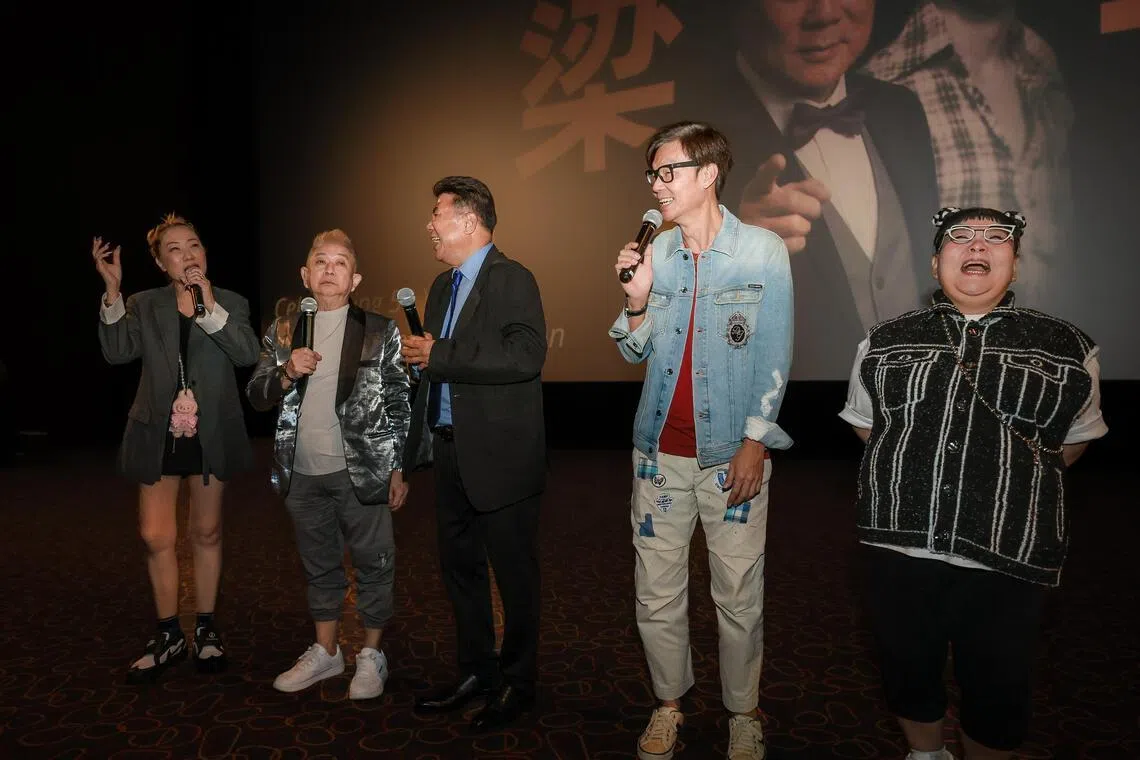 During the event, several of his Neo’s collaborators – (far left) Patricia Mok, Henry Thia (second from left), Mark Lee (second from right) and Michelle Tay (far right) gave tributes to him.