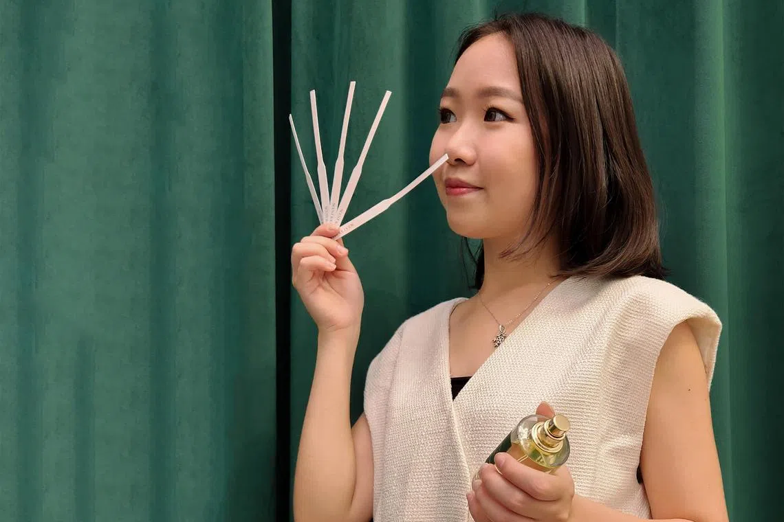 Ms Joyce Lian, founder of home-grown fragrance brand Scent Journer, says genderless fragrances are taking off in Singapore.