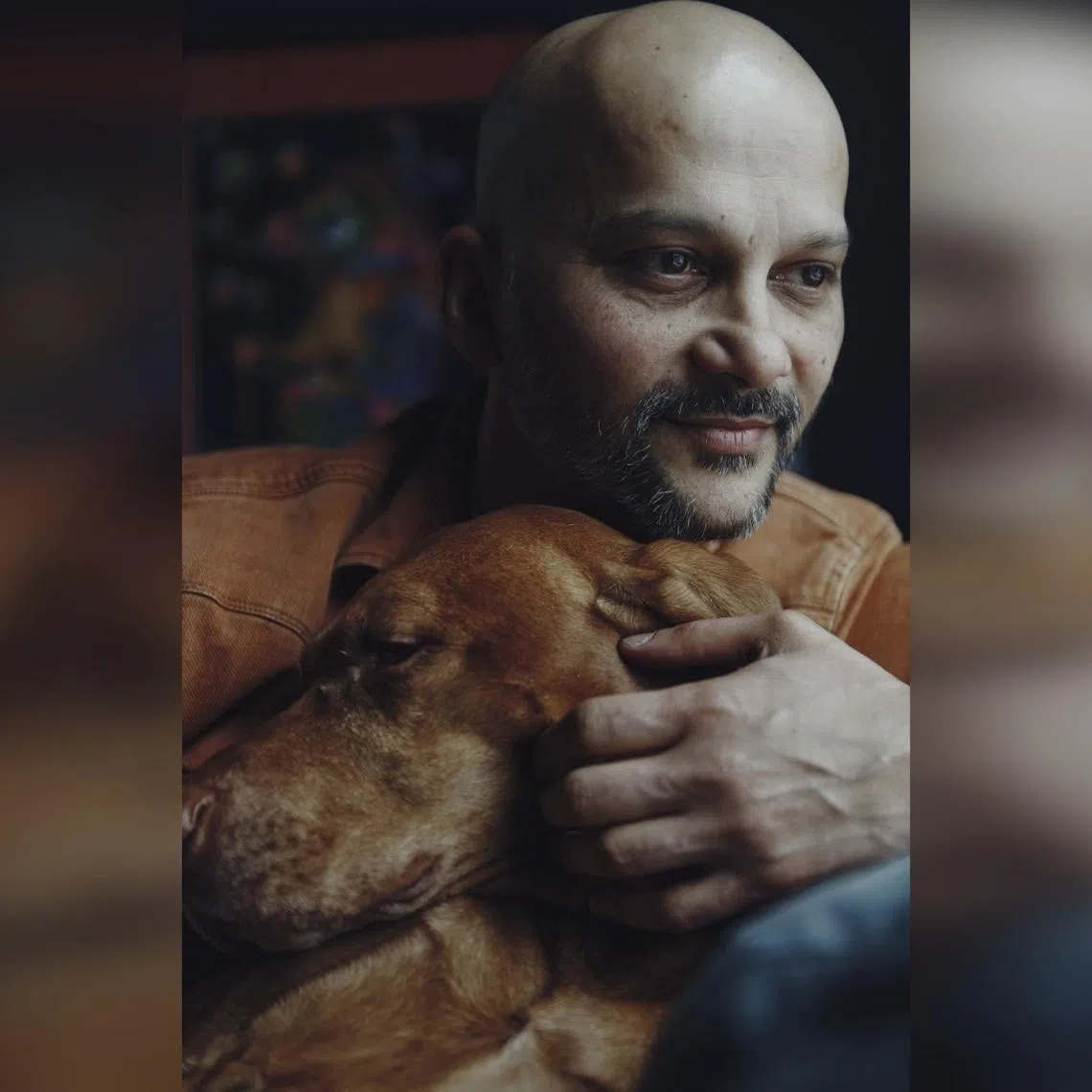 Dr Dhruv Kazi, a cardiologist and health economist who has written about the health benefits of owning pets, with his dog Rumi at home in Boston.