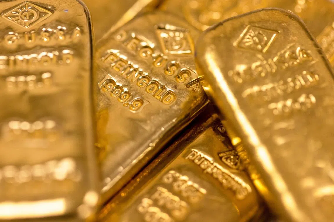 Spot gold gained 0.8 per cent to US$2,132 per ounce as of 2.13pm ET (1913 GMT), having hit a record US$2,141.59 earlier.