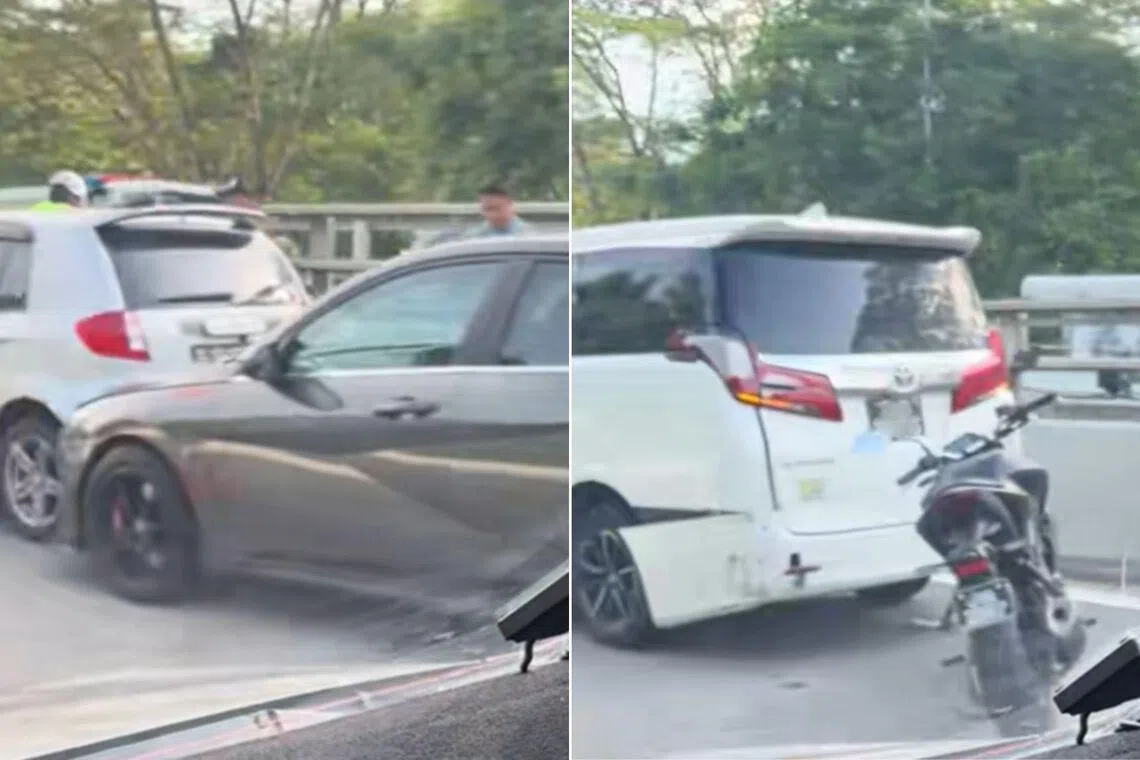 2 taken to hospital after multi-vehicle collision on SLE; police are investigating