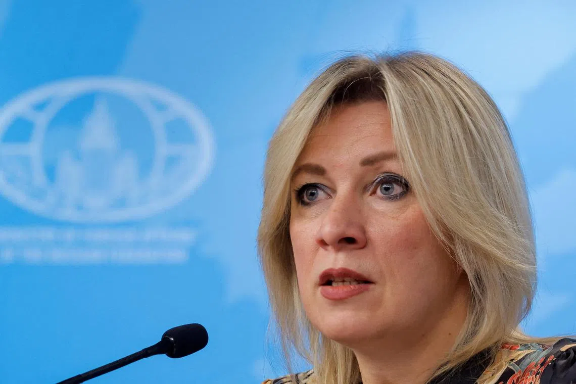 Russian Foreign Ministry spokeswoman Maria Zakharova said Moscow would respond harshly if its assets were stolen.