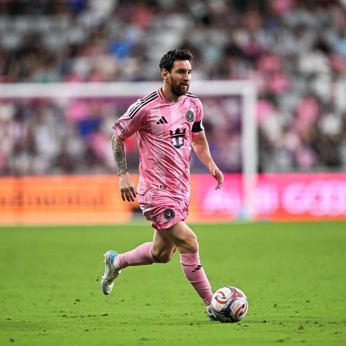 Inter Miami’s Argentine forward Lionel Messi in action on Sept 5.