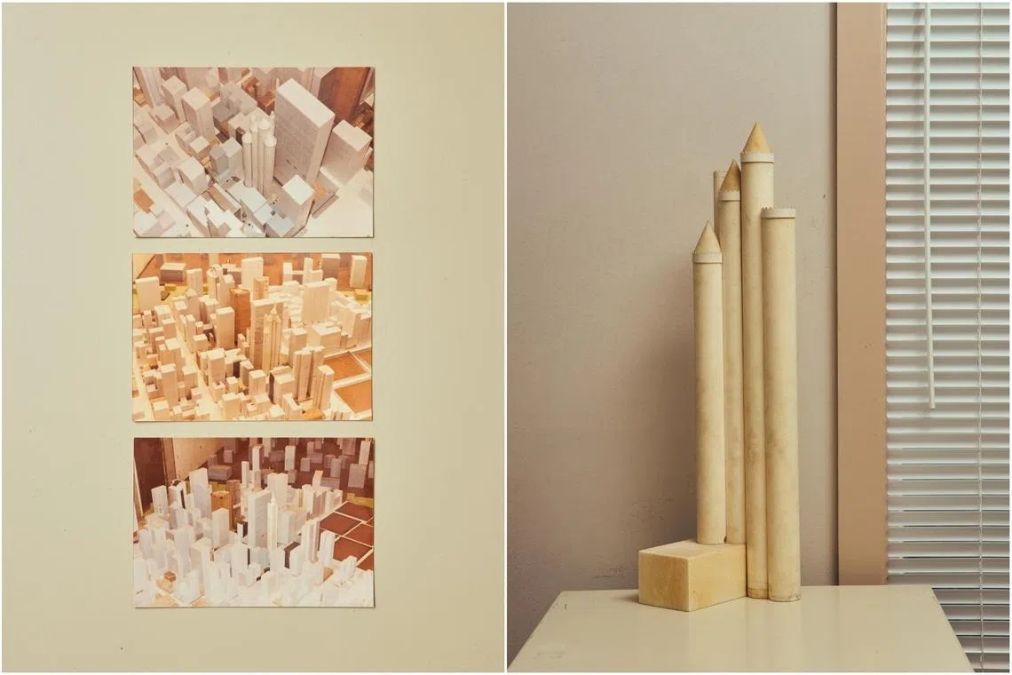 The development featured six spires of varying heights with gold-leafed, coned and crenelated tops.