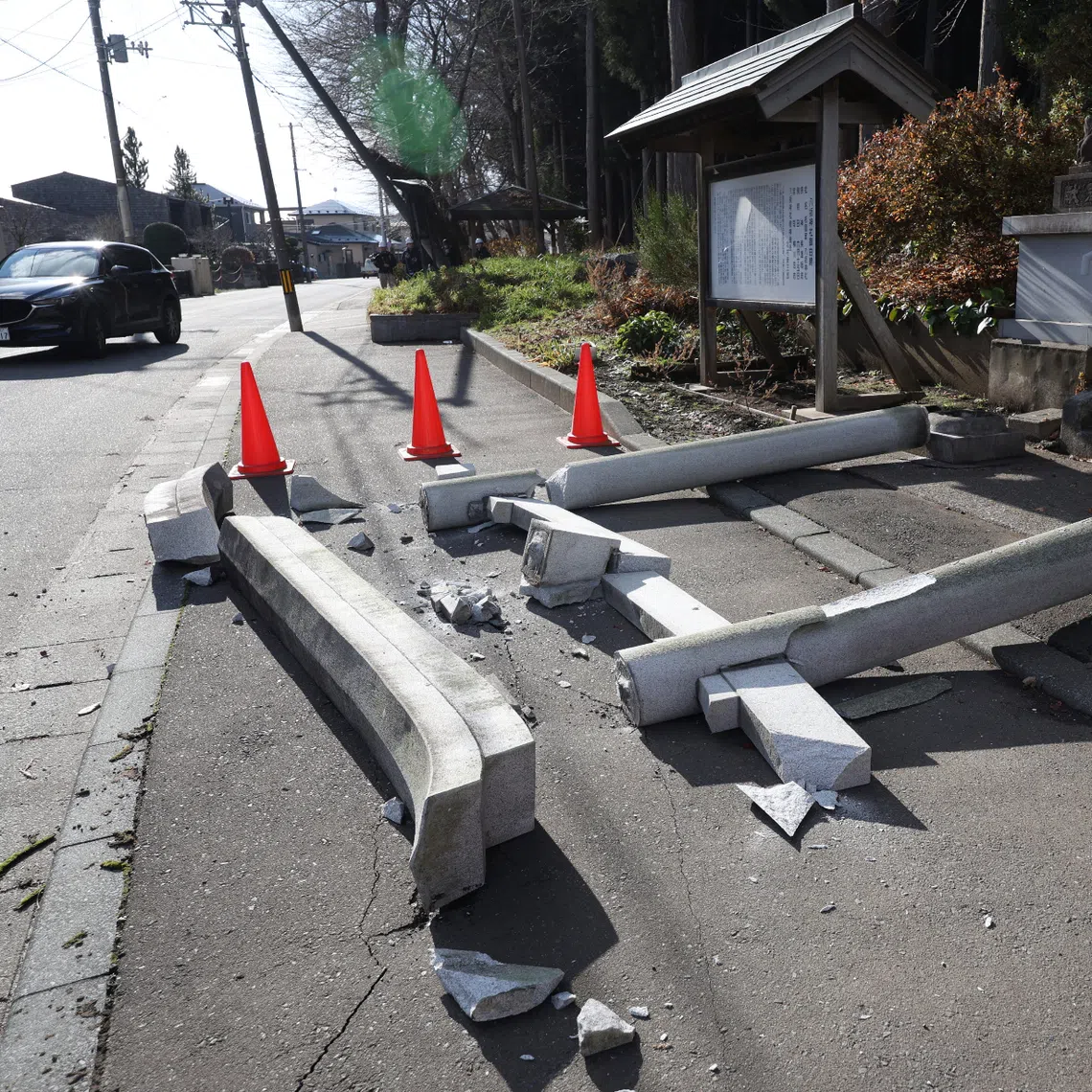 At least 30 people were injured when a 7.5-magnitude earthquake struck Japan’s north-eastern region late on Dec 8.